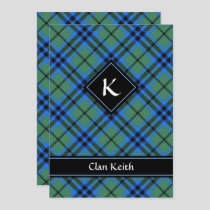 Clan Keith Tartan Invitation