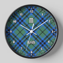 Clan Keith Tartan Large Clock