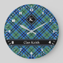 Clan Keith Tartan Large Clock