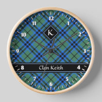 Clan Keith Tartan Large Clock