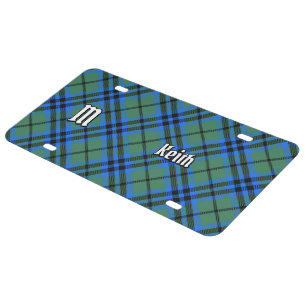 Clan Keith Tartan License Plate