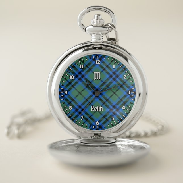 Clan Keith Tartan Pocket Watch (Inside)
