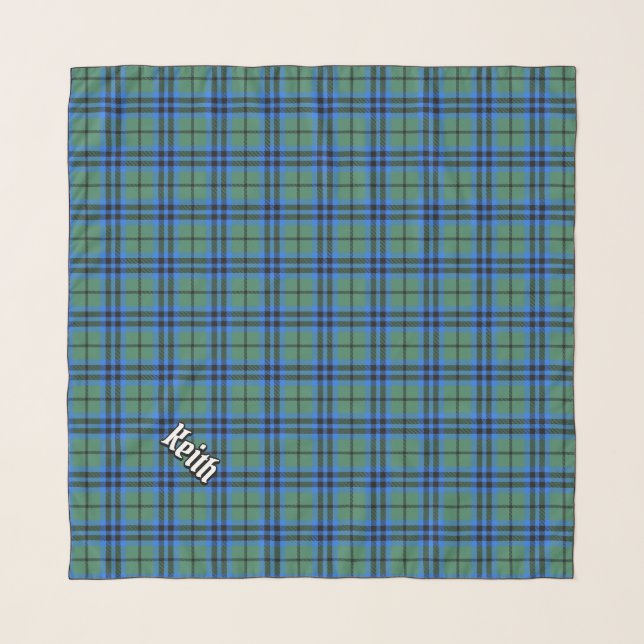 Clan Keith Tartan Scarf (Front (Horizontal))
