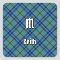 Clan Keith Tartan Square Sticker