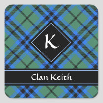 Clan Keith Tartan Square Sticker