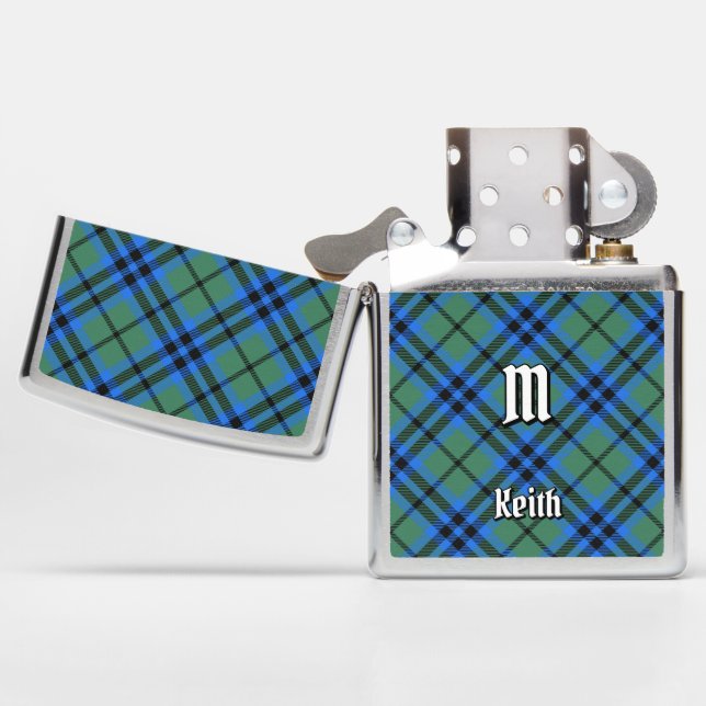 Clan Keith Tartan Zippo Lighter (Opened)