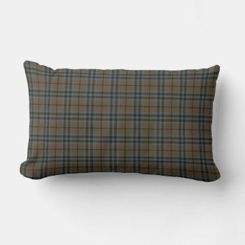 Clan Keith Weathered Tartan Lumbar Pillow by plaidwerx at Zazzle