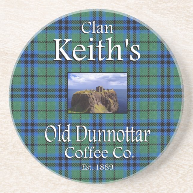 Clan Keith's Old Dunnottar Coffee Co. Coaster (Front)