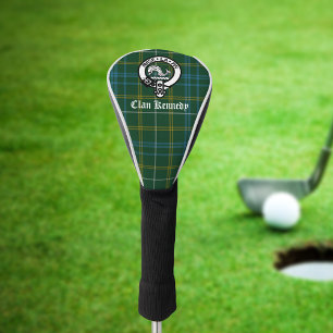 Clan Kennedy Crest Badge & Tartan Golf Head Cover