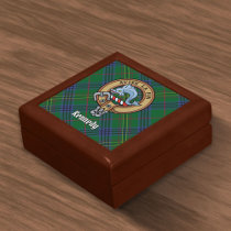 Clan Kennedy Crest over Tartan Gift Box