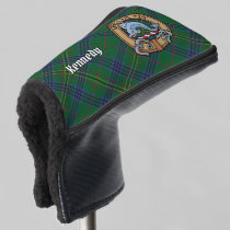 Clan Kennedy Crest over Tartan Golf Head Cover
