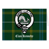 Clan Kennedy Crest Tartan (Front Horizontal)