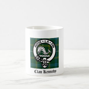 Clan Kennedy Crest Tartan Coffee Mug