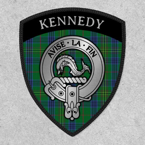 Clan Kennedy Crest  Tartan Shield Patch