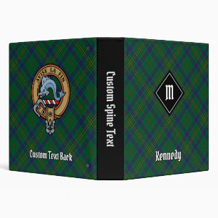 Clan Kennedy Tartan 3 Ring Binder