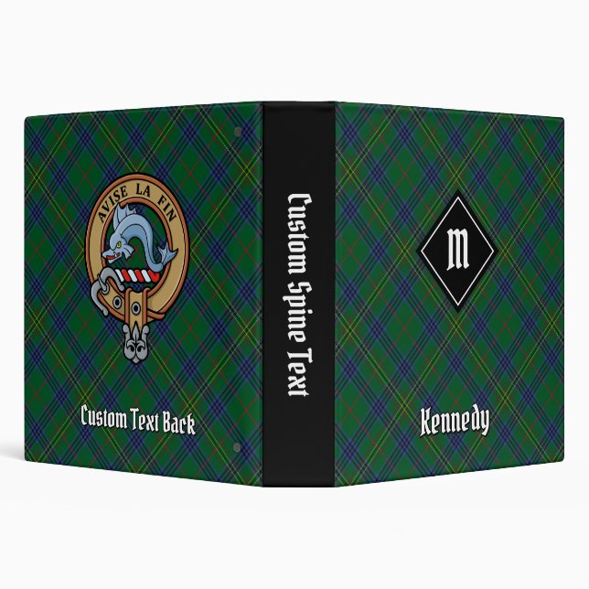 Clan Kennedy Tartan 3 Ring Binder (Background)