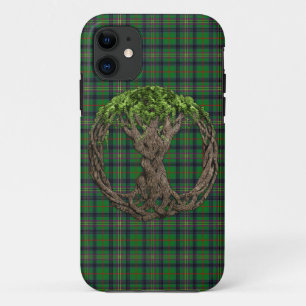 Clan Kennedy Tartan And Celtic Tree Of Life iPhone 11 Case