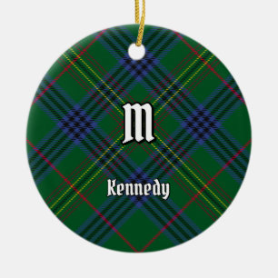 Clan Kennedy Tartan Ceramic Ornament