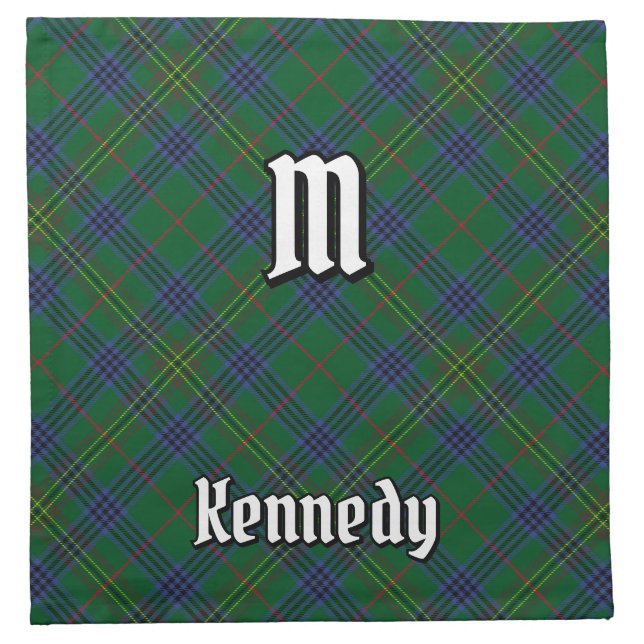 Clan Kennedy Tartan Cloth Napkin (Front)