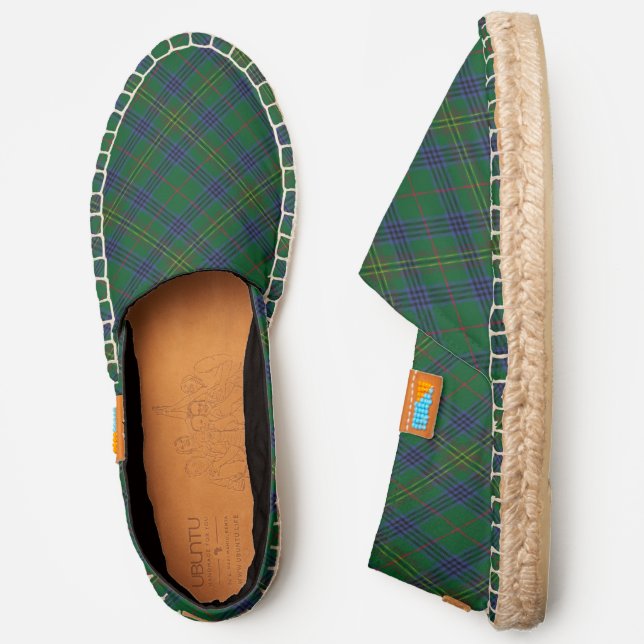 Clan Kennedy Tartan Espadrilles (Side)