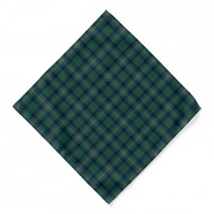 Clan Kennedy Tartan Green Plaid Bandana