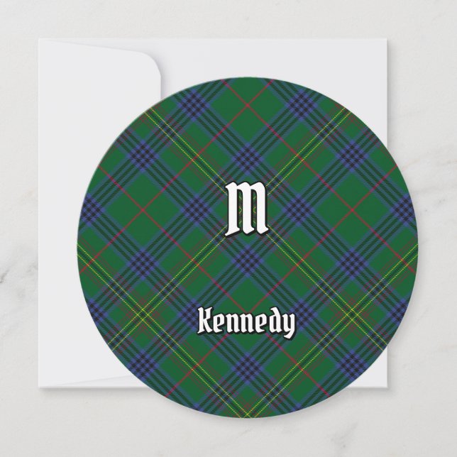 Clan Kennedy Tartan Invitation (Front)