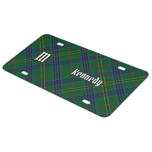 Clan Kennedy Tartan License Plate