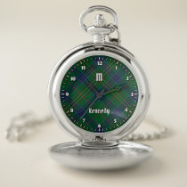 Clan Kennedy Tartan Pocket Watch