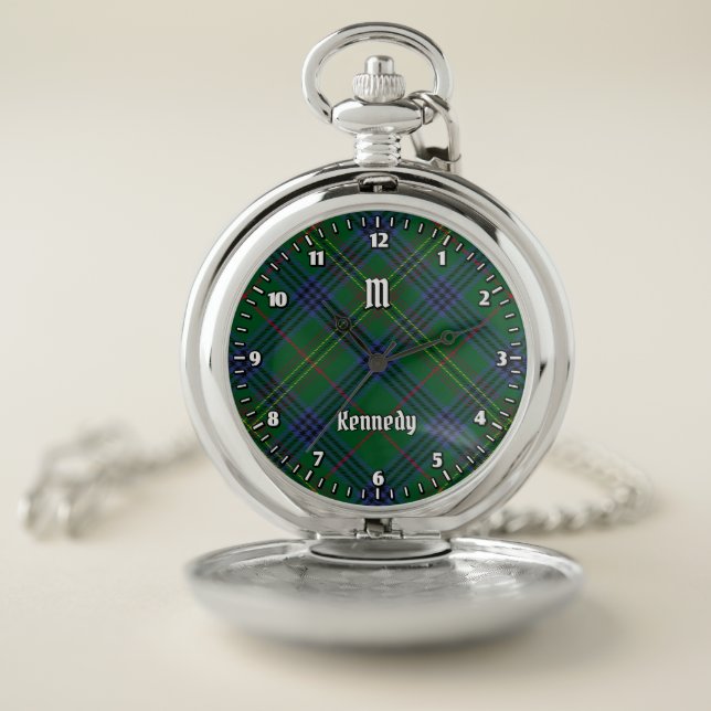 Clan Kennedy Tartan Pocket Watch (Inside)