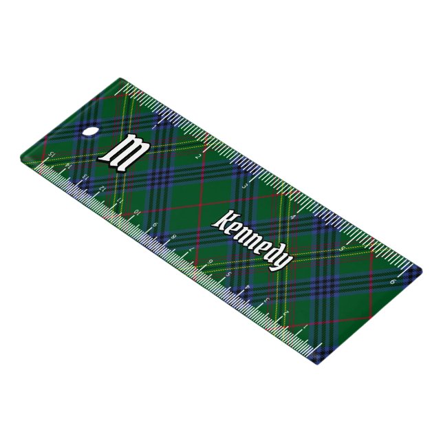 Clan Kennedy Tartan Ruler (Angled)