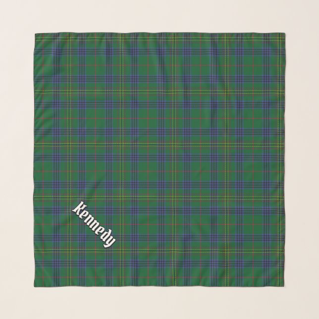 Clan Kennedy Tartan Scarf (Front (Horizontal))