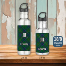 Clan Kennedy Tartan Stainless Steel Water Bottle