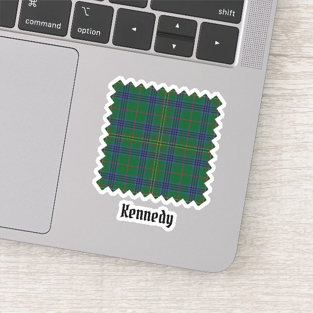 Clan Kennedy Tartan Sticker (Detail)