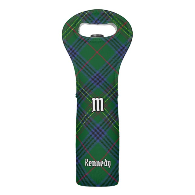 Clan Kennedy Tartan Wine Bag (Front)
