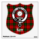 Clan Kerr Crest and Tartan Wall Decal