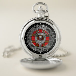 Clan Kerr Crest & Tartan Knot Pocket Watch
