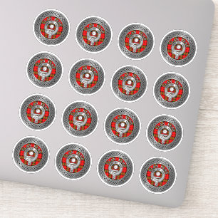 Clan Kerr Crest & Tartan Knot Sticker