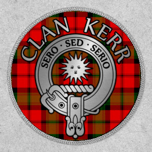 Clan Kerr Crest & Tartan Shield Patch