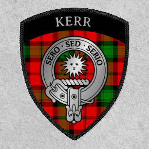 Clan Kerr Crest & Tartan Shield Patch