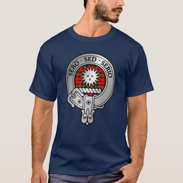 Clan Kerr Crest & Tartan T-Shirt (Front)