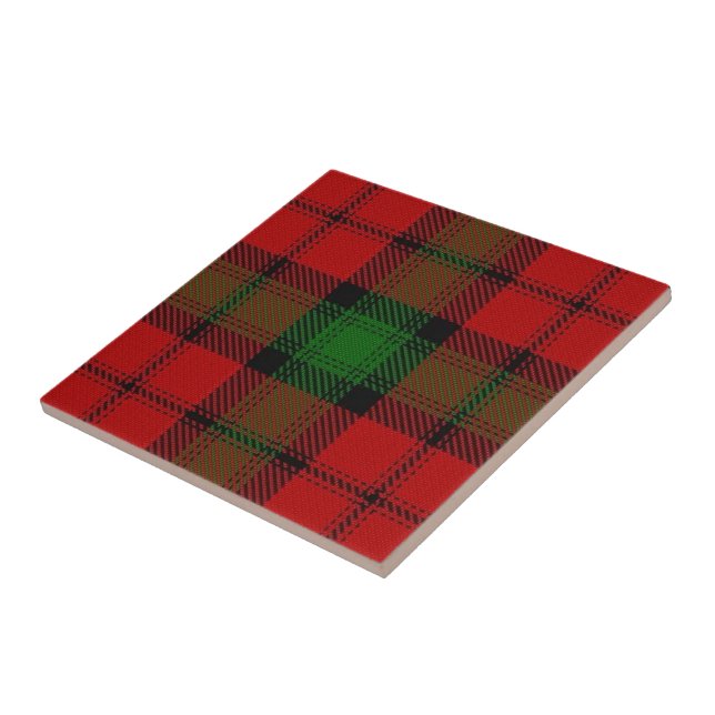 Clan Kerr Scottish Expressions Tartan Ceramic Tile (Side)