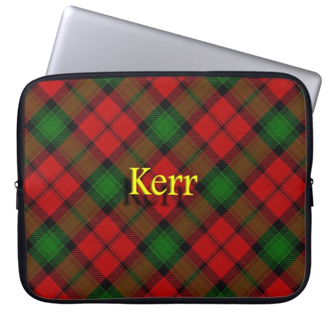 Clan Kerr Scottish Laptop Sleeve (Front)