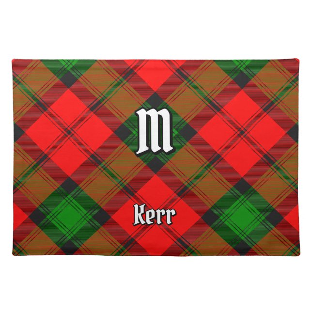 Clan Kerr Tartan Cloth Placemat (Front)