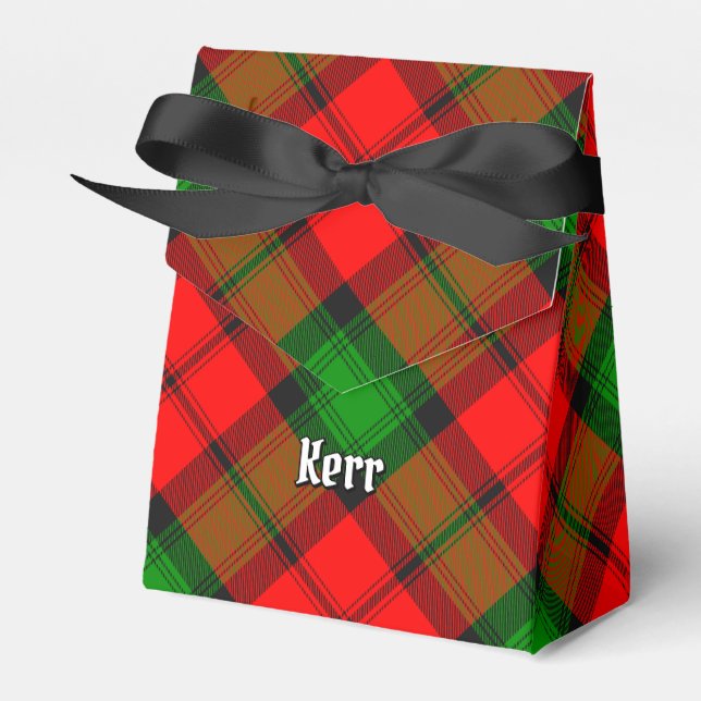 Clan Kerr Tartan Favor Boxes (Front Side)