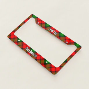 Clan Kerr Tartan License Plate Frame