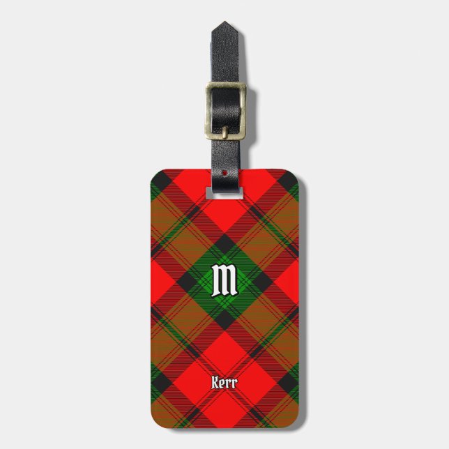 Clan Kerr Tartan Luggage Tag (Front Vertical)