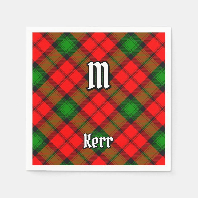 Clan Kerr Tartan Napkins (Front)