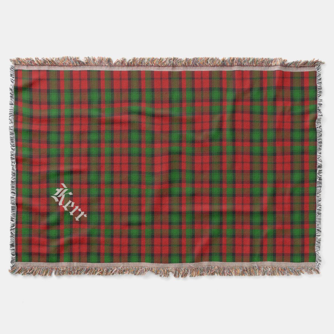 Kerr Ancient Tartan Crest Blanket - 3 Sizes