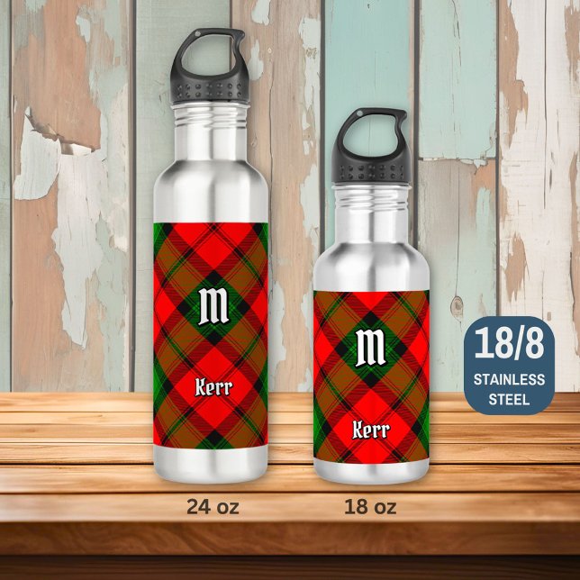 Clan Kerr Tartan Stainless Steel Water Bottle (Creator Uploaded)