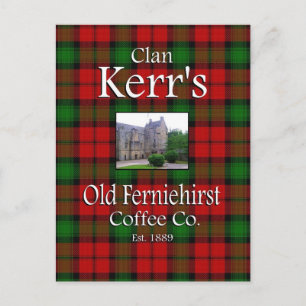 Clan Kerr's Old Ferniehirst Coffee Co. Postcard